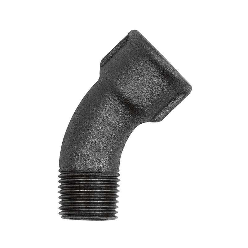 RIEGLER Bogen 40, 45°, Rp 2  i., R 2 a., Temperguss schwarz