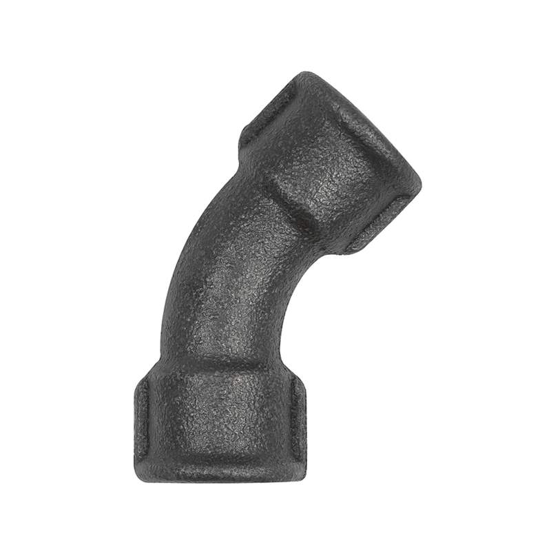 RIEGLER Bogen 41, 45°, Rp 1 1/4 i., Rp 1 1/4 i., Temperguss schwarz