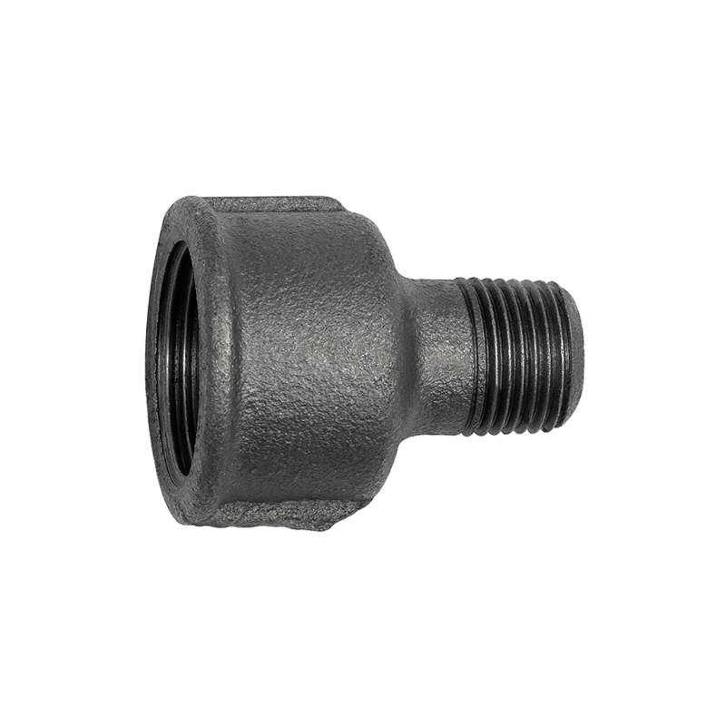 RIEGLER Reduziermuffe 246, Rp 1 1/2 i., R 1 a., Temperguss schw.