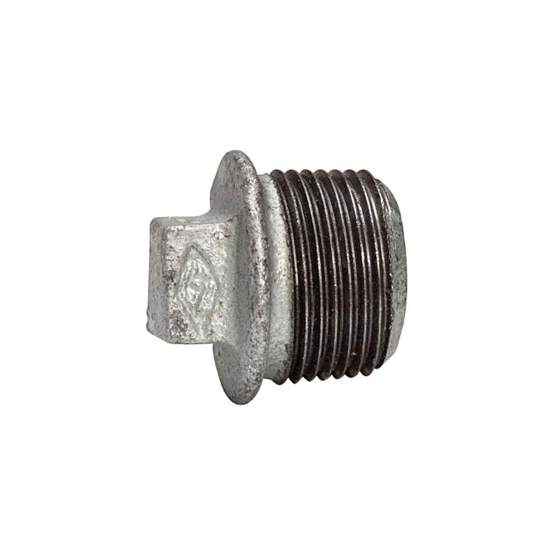 RIEGLER Stopfen 290, AG, R 3/8, schwarzer Temperguss feuerverz.