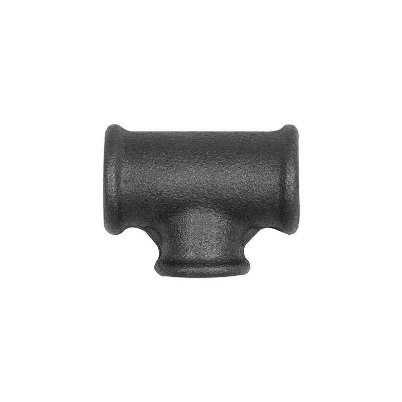 RIEGLER T-Stück 130, red., Rp 1 1/2, Rp 1/2, Rp 1 1/2, Temperguss schwarz