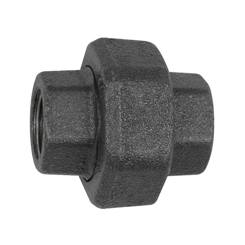 RIEGLER Verschraubung 330, flachdichtend, Rp 3, Rp 3, Temperg. schw.