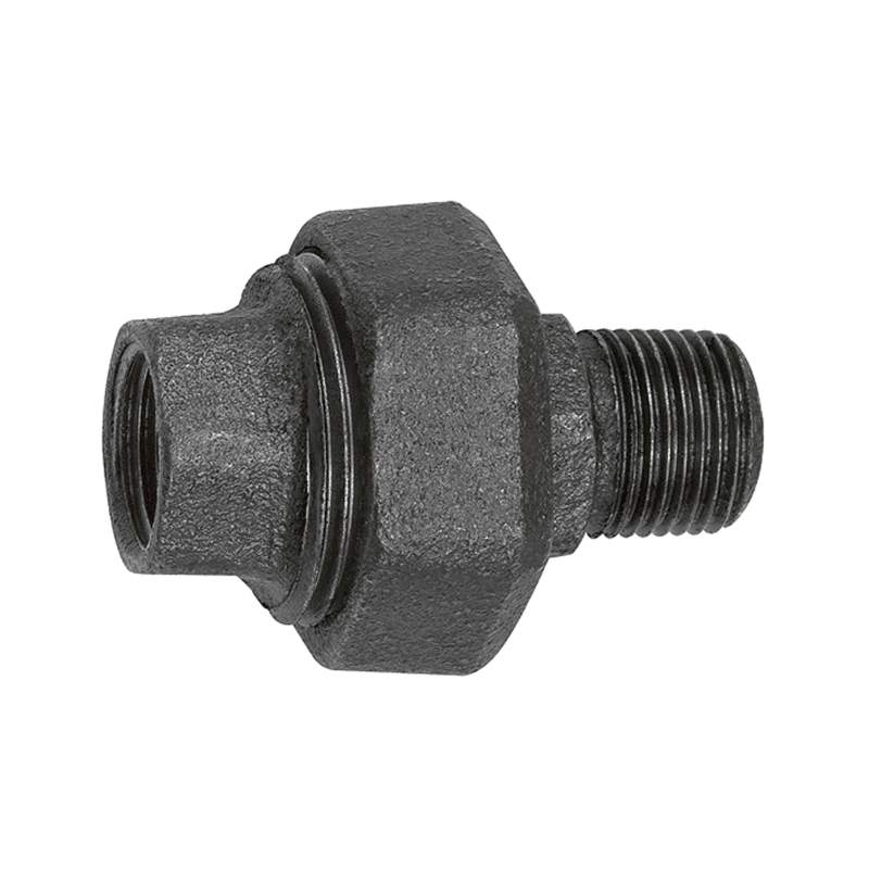 RIEGLER Verschraubung 331, flachdicht., R 2 1/2, Rp 2 1/2,Temperg. schw.