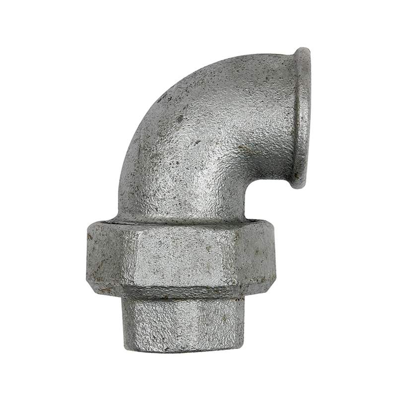 RIEGLER Verschraubung Bogen 95,IG/IG, Rp 1/2, schwarzer Temperguss