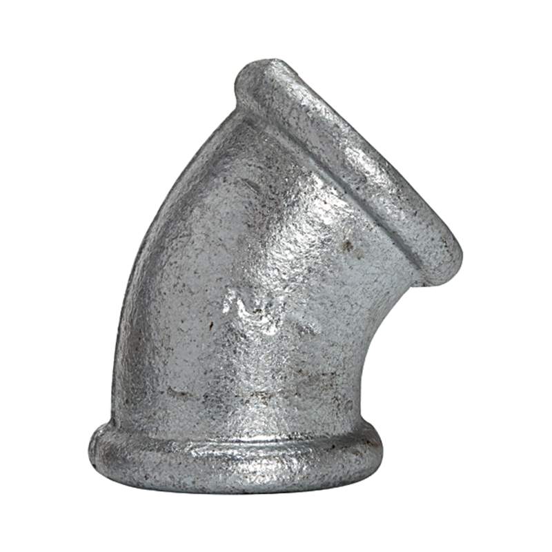 RIEGLER Winkel 120, 45°, IG/IG, Rp 3, schwarzer Temperguss feuerverz.