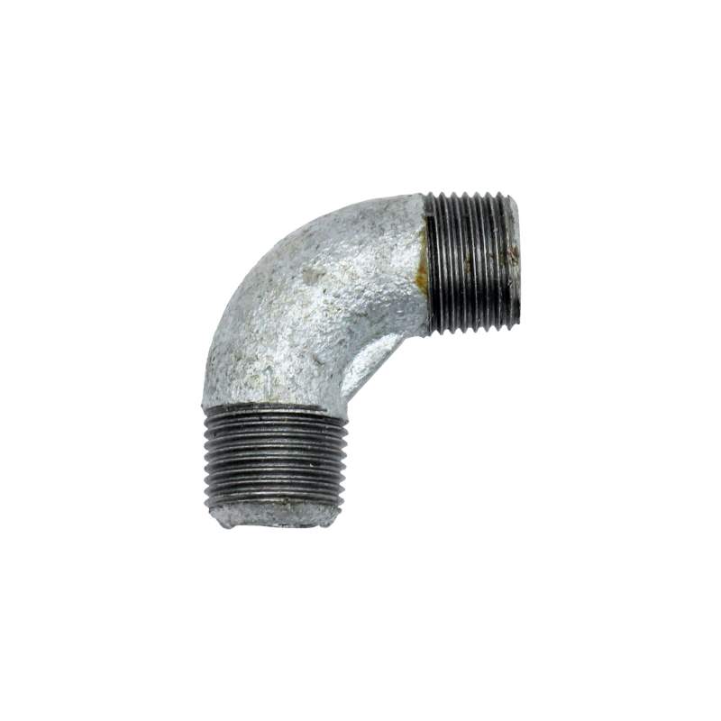 RIEGLER Winkel 94, 90°, AG/AG, R 1 1/2, schwarzer Temperguss feuerverz.