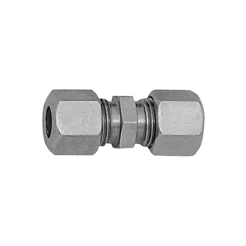 RIEGLER Gerade Verschraubung, Rohr-Außen-Ø 8 mm, Stahl verzinkt