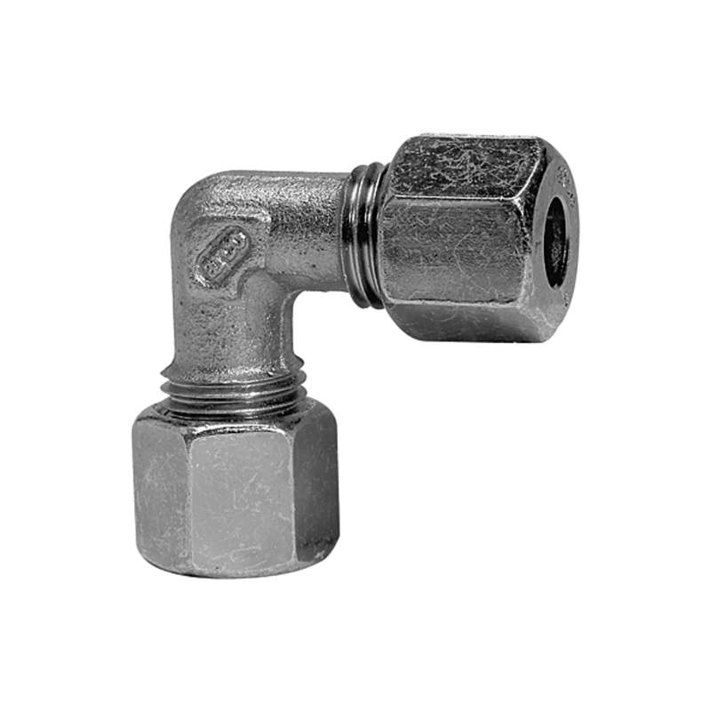 RIEGLER Winkel-Verschraubung, Rohr-Außen-Ø 22 mm, Stahl verzinkt
